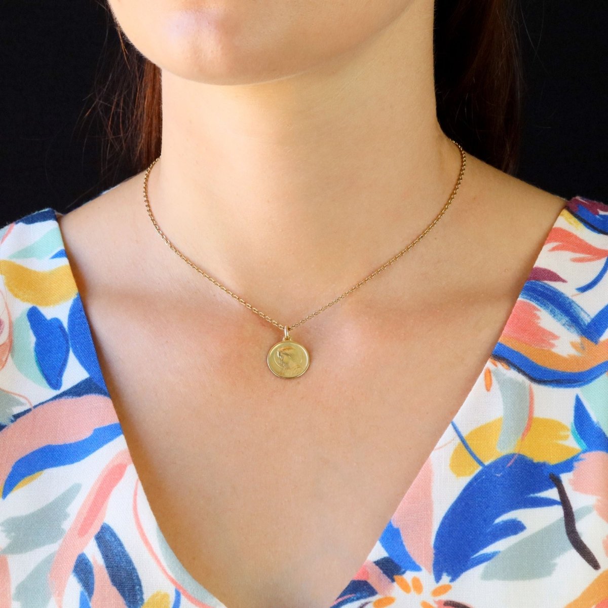 Médaille en or jaune - Castafiore