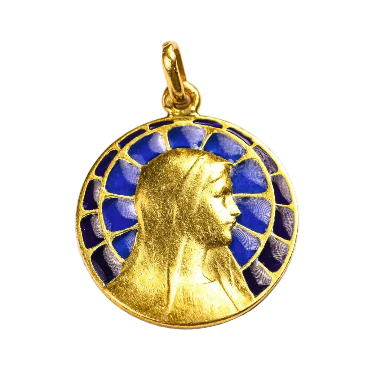 Médaille en or jaune et émail - Castafiore