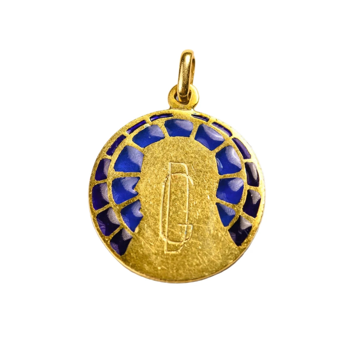Médaille en or jaune et émail - Castafiore