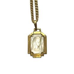 Médaille en or jaune et nacre - Castafiore
