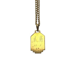 Médaille en or jaune et nacre - Castafiore