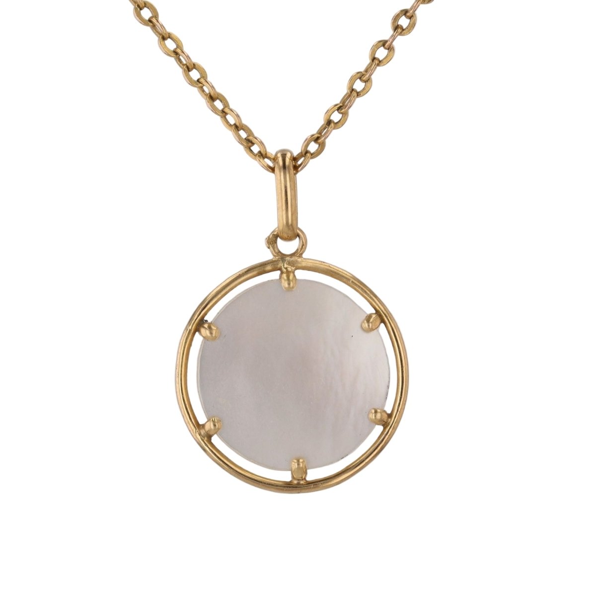 Médaille en or jaune et nacre - Castafiore