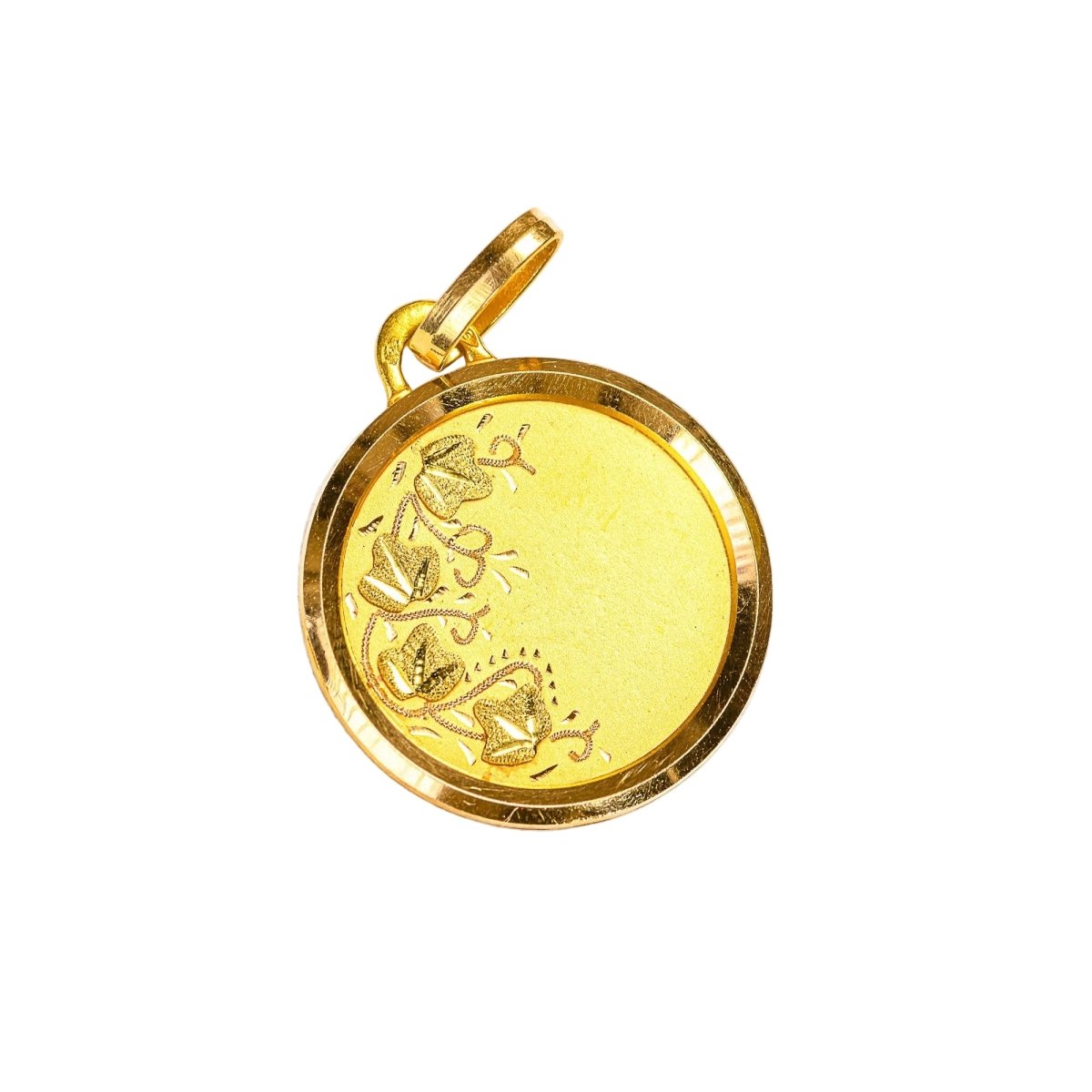 Médaille en or jaune et or vert