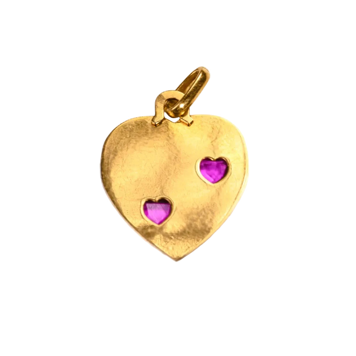 Médaille en or jaune et rubis - Castafiore
