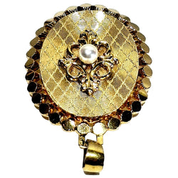 Médaille en or rose et perle - Castafiore