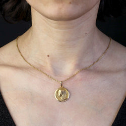 Médaille GRÜN Vierge en or rose - Castafiore