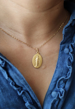 Médaille Miraculeuse en or jaune - Castafiore