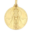 Médaille Notre dame de Fatima en or jaune - Castafiore