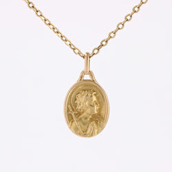 Médaille or jaune Ange en prière - Castafiore