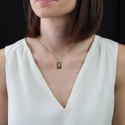 Médaille or jaune signe Balance - Castafiore