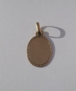 Médaille pendentif XIXe Vierge à l’Enfant Or rose - Castafiore