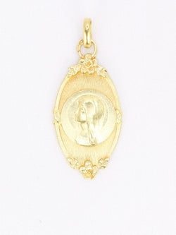 Médaille religieuse Art nouveau or jaune - Castafiore