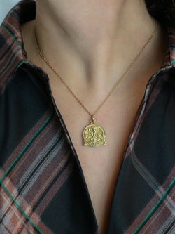 Médaille Saint - Georges terrassant le dragon or jaune - Castafiore