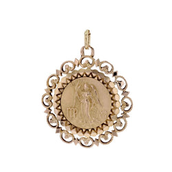 Médaille signe zodiaque Vierge - Castafiore