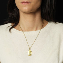 Médaille vierge auréolée en or - Castafiore