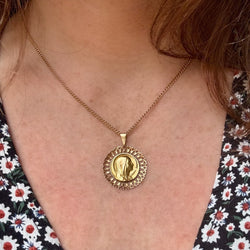 Médaille Vierge Marie en rosace - Castafiore