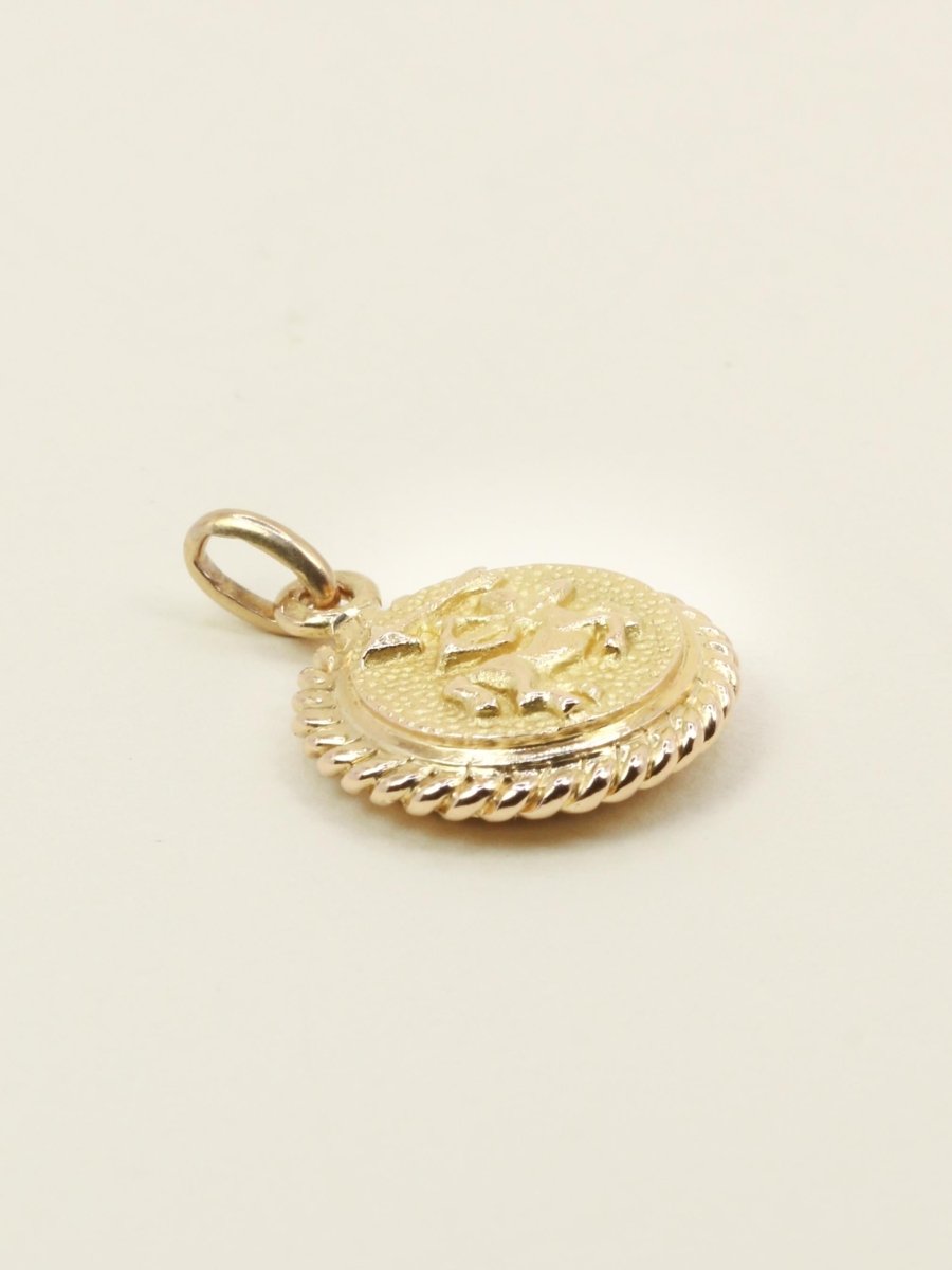 Médaille zodiaque Sagittaire or jaune rubis - Castafiore