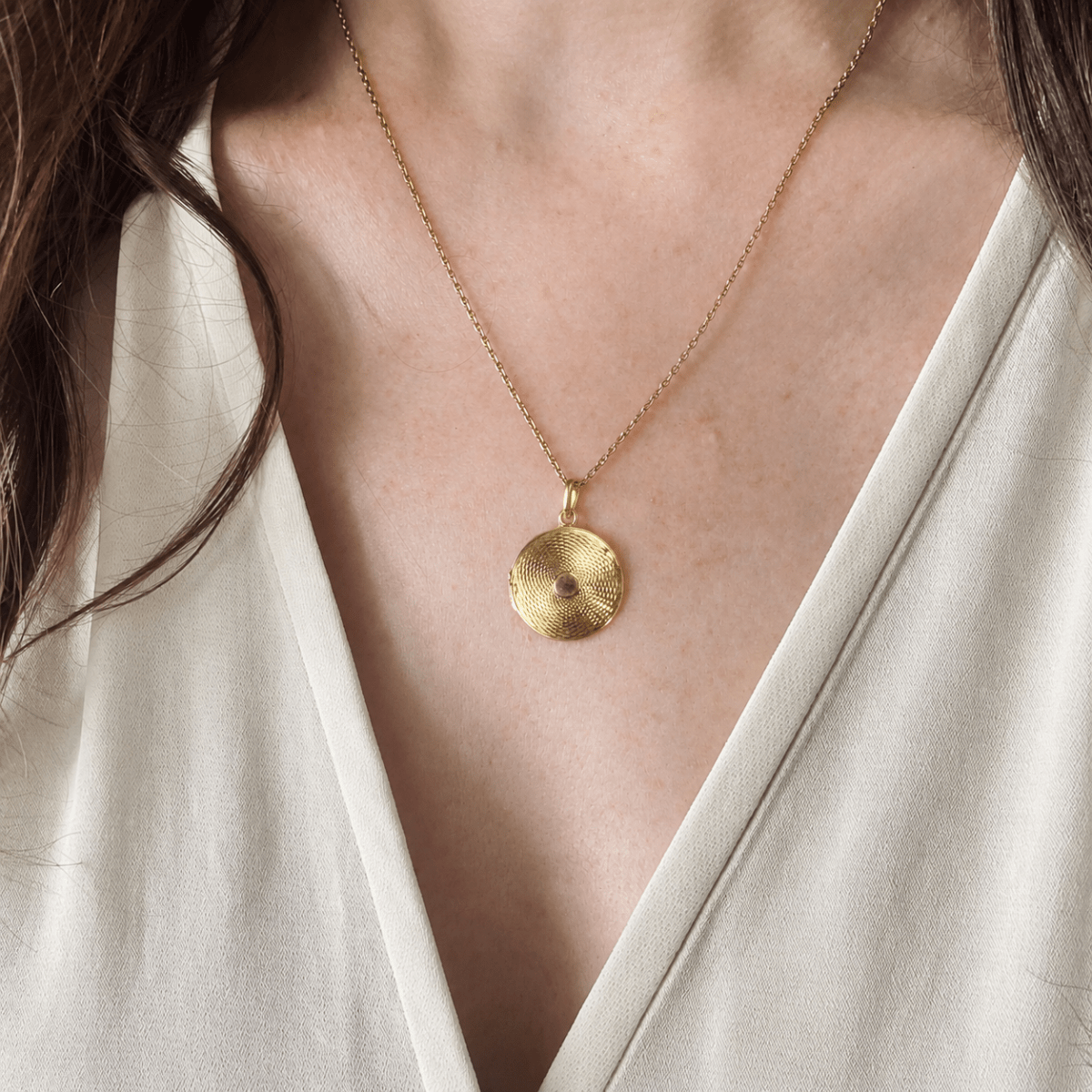 Médaillon en or jaune - Castafiore
