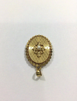 Médaillon Photo Or Et Perle - Castafiore