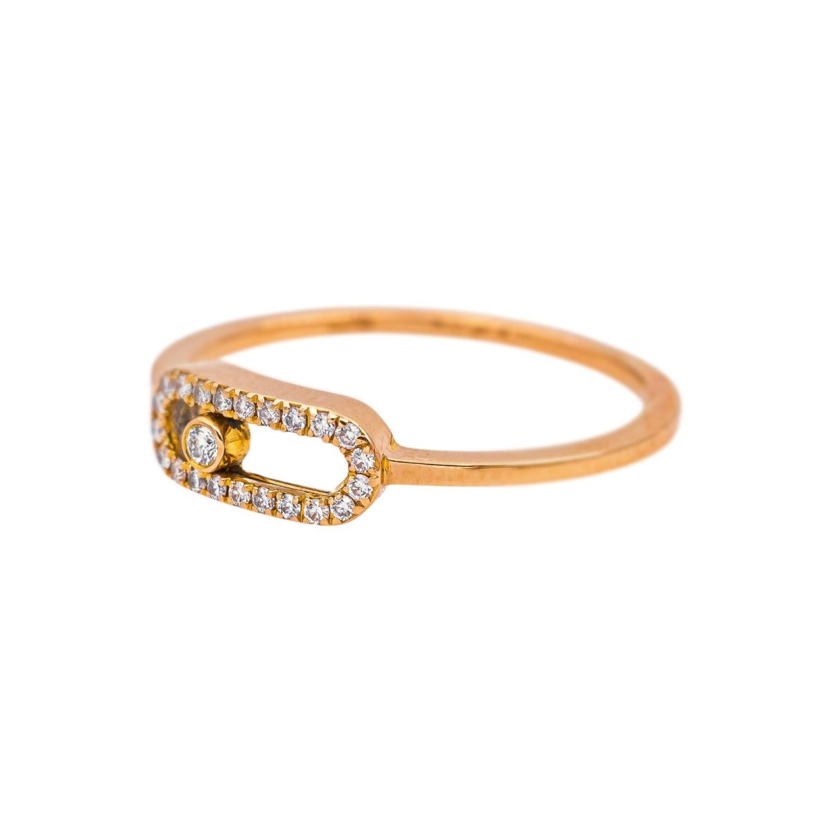 Messika Bague Move Uno Or rose Diamant - Castafiore