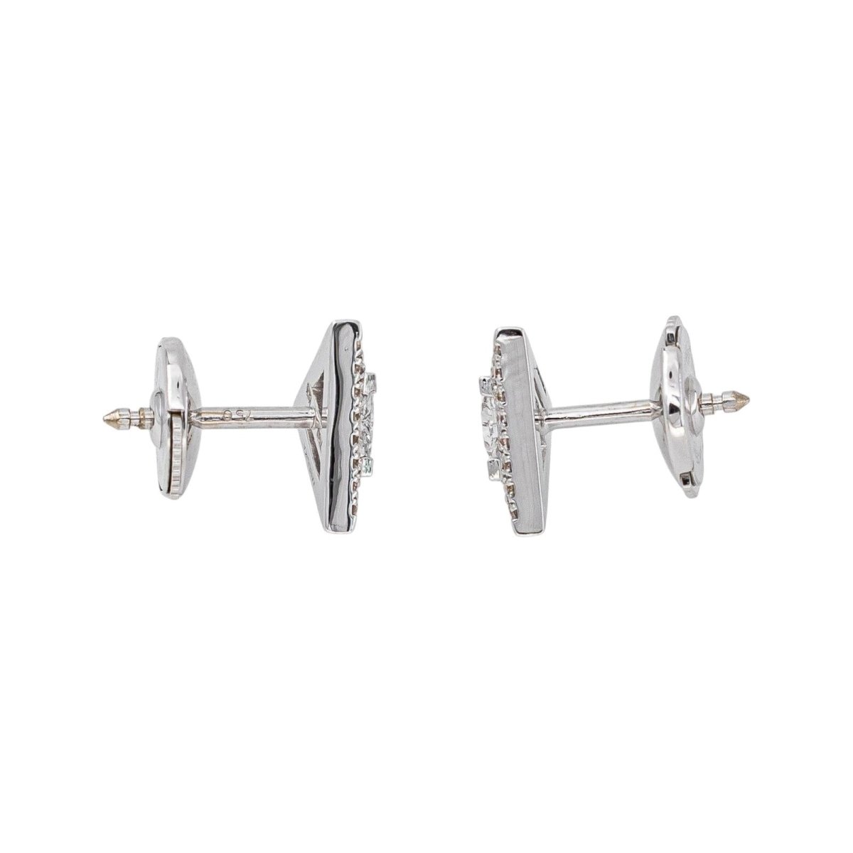 Messika Boucles d'oreilles Puces Théa Or blanc Diamant - Castafiore