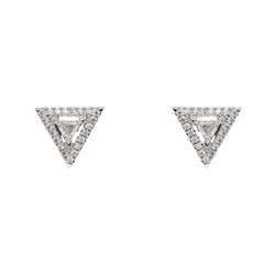 Messika Boucles d'oreilles Puces Théa Or blanc Diamant - Castafiore