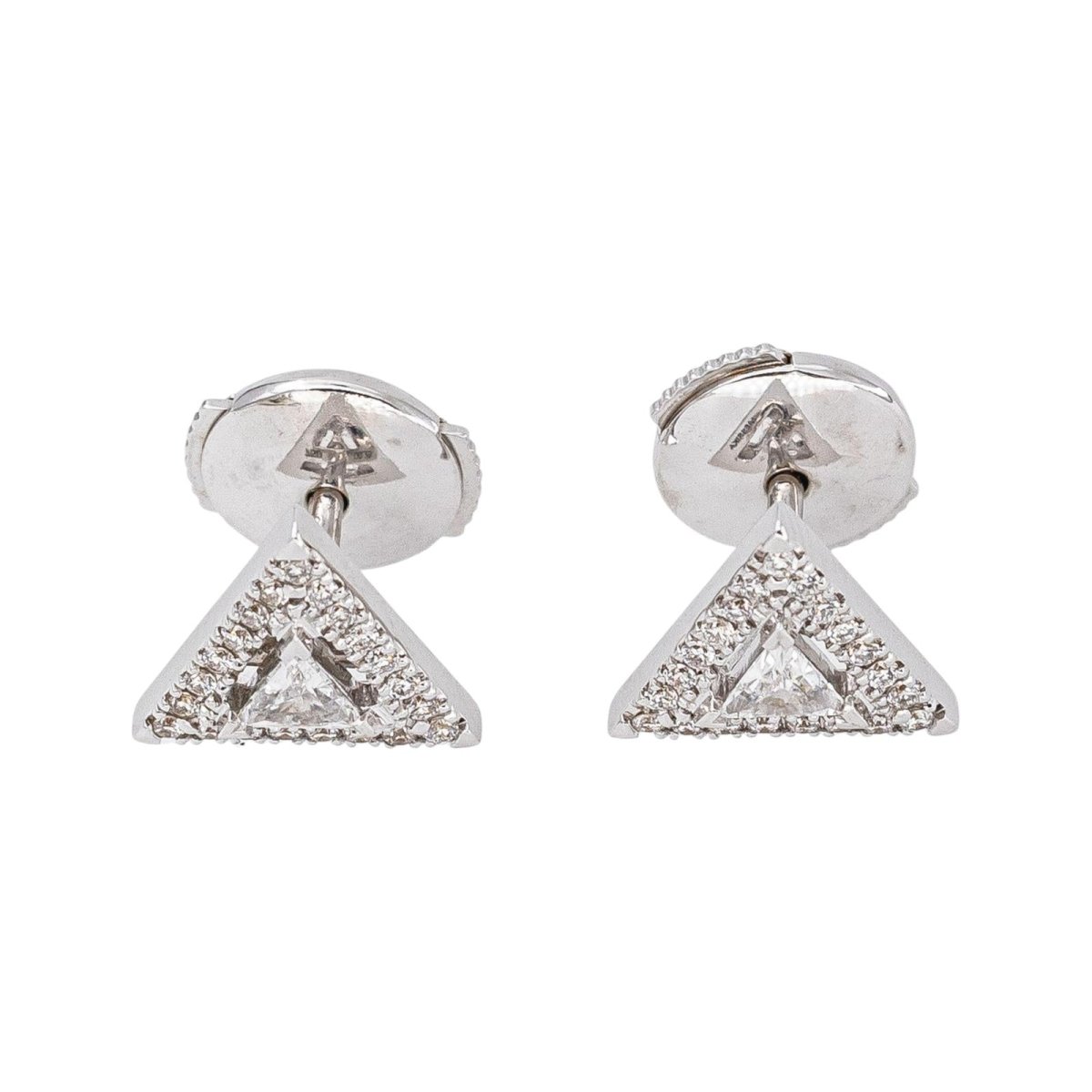 Messika Boucles d'oreilles Puces Théa Or blanc Diamant - Castafiore