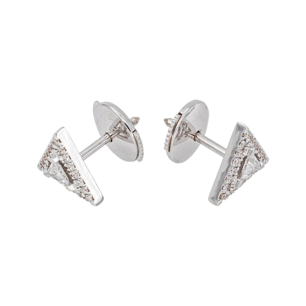 Messika Boucles d'oreilles Puces Théa Or blanc Diamant - Castafiore