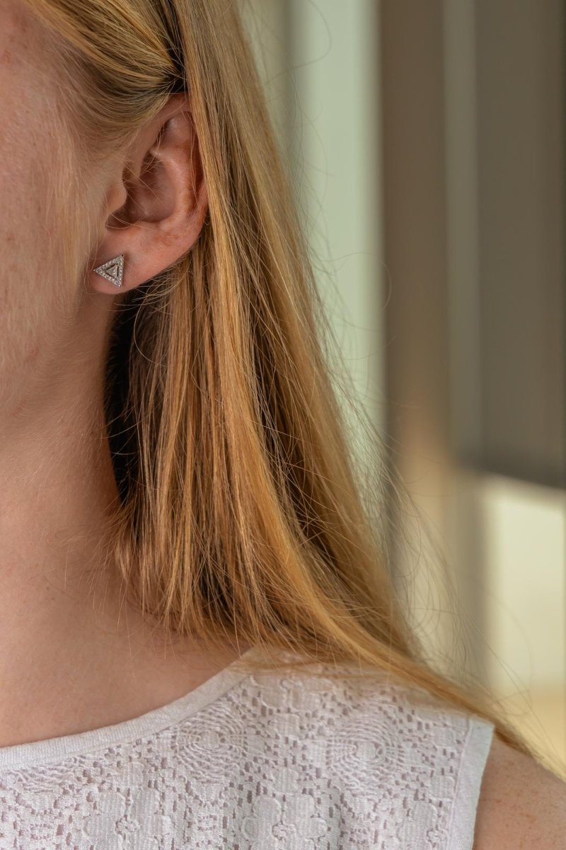 Messika Boucles d'oreilles Puces Théa Or blanc Diamant - Castafiore