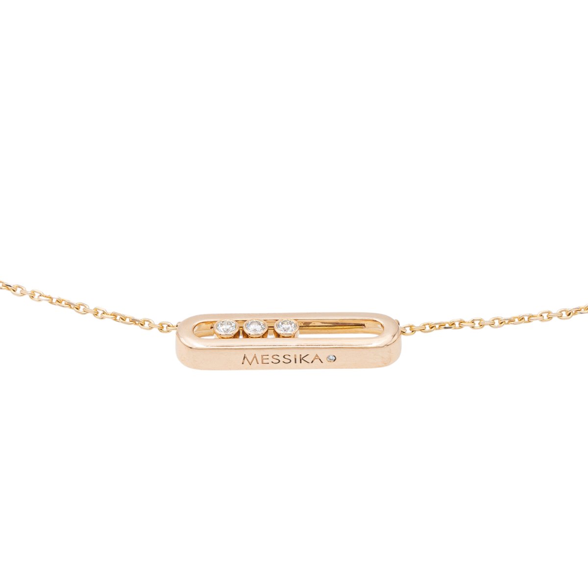 Messika Collier Baby Move Or rose Diamant - Castafiore