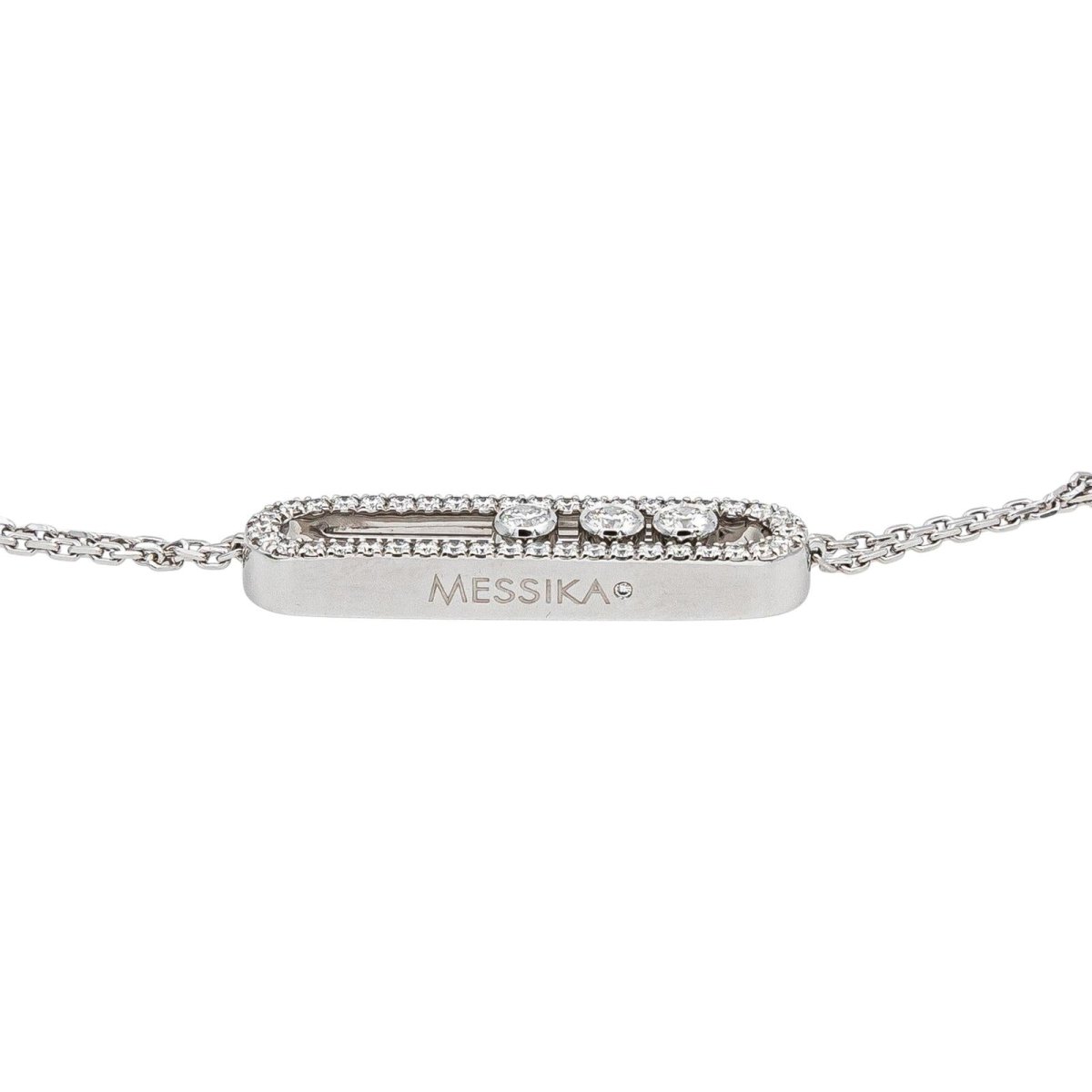Messika Collier Move Or blanc Diamant - Castafiore