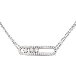 Messika Collier Move Or blanc Diamant - Castafiore