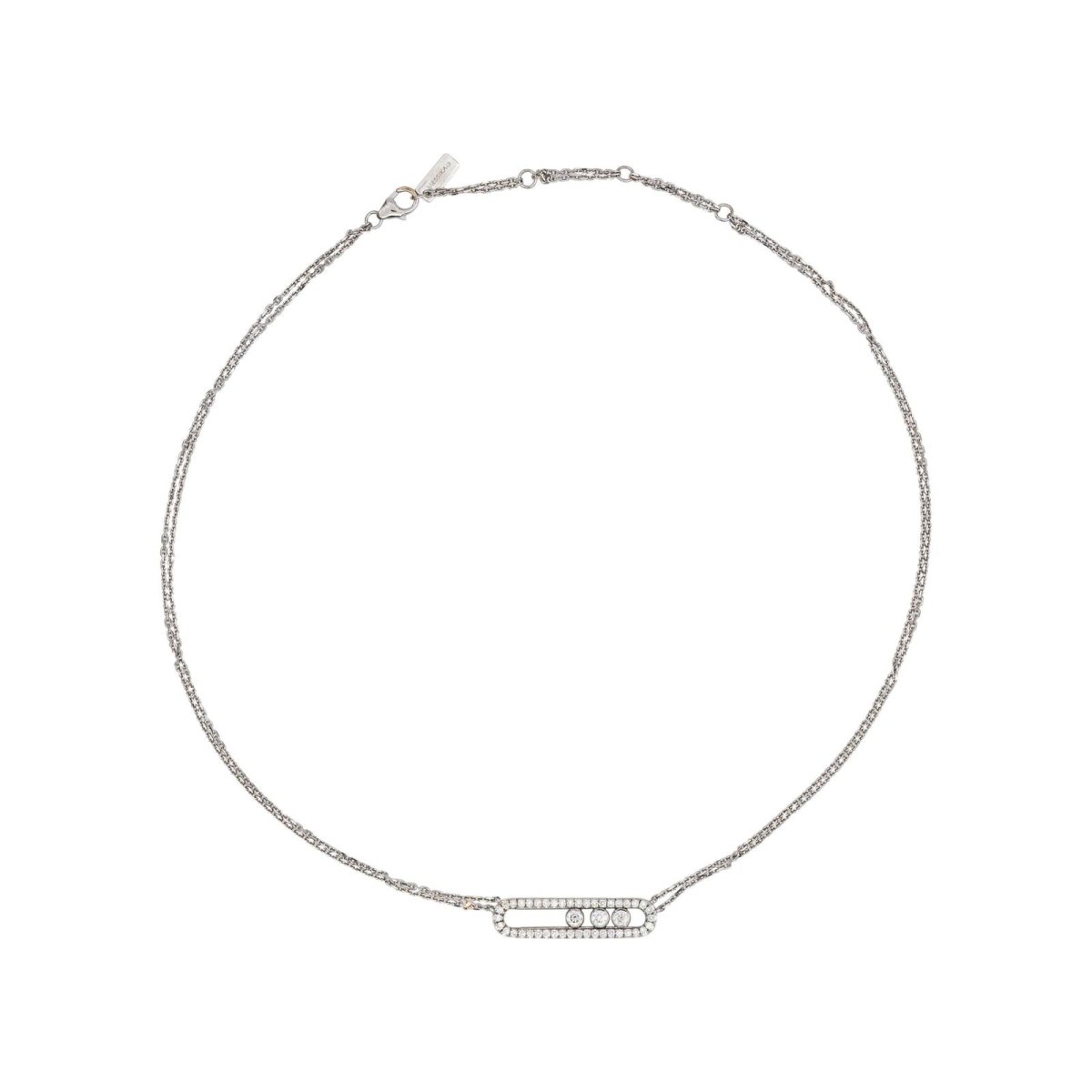 Messika Collier Move Or blanc Diamant - Castafiore