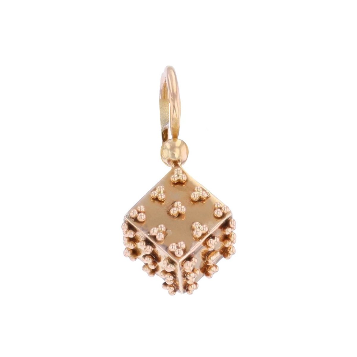 Mono boucle d'oreille Dormeuse en or rose - Castafiore