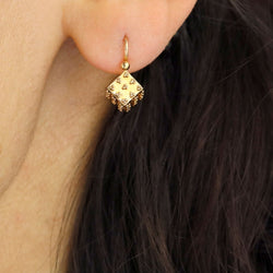 Mono boucle d'oreille Dormeuse en or rose - Castafiore