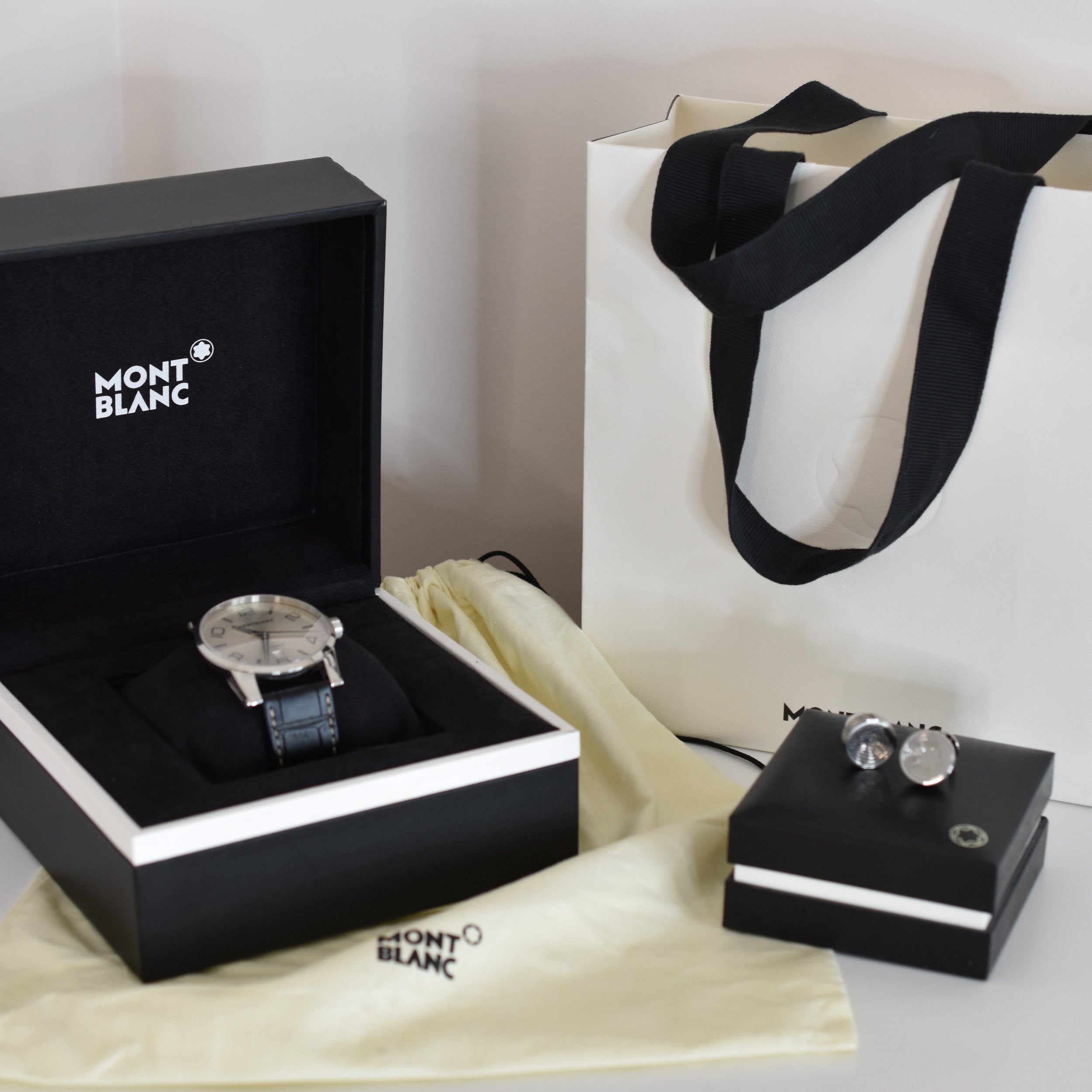 Montblanc Timewalker 2009, Réf 9675, Full set complet avec boutons de manchette offerts - Castafiore