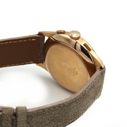 Montre ALMADIA "Chronograph" en or rose et velours - Castafiore