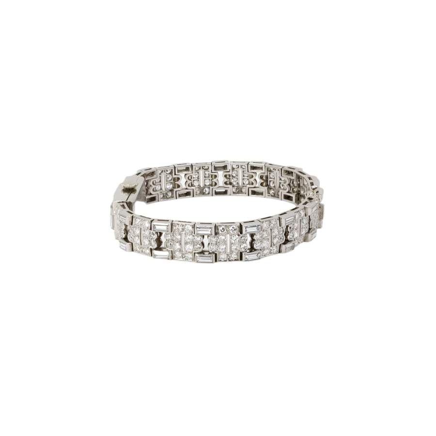 Montre Art Déco diamants platine - Castafiore