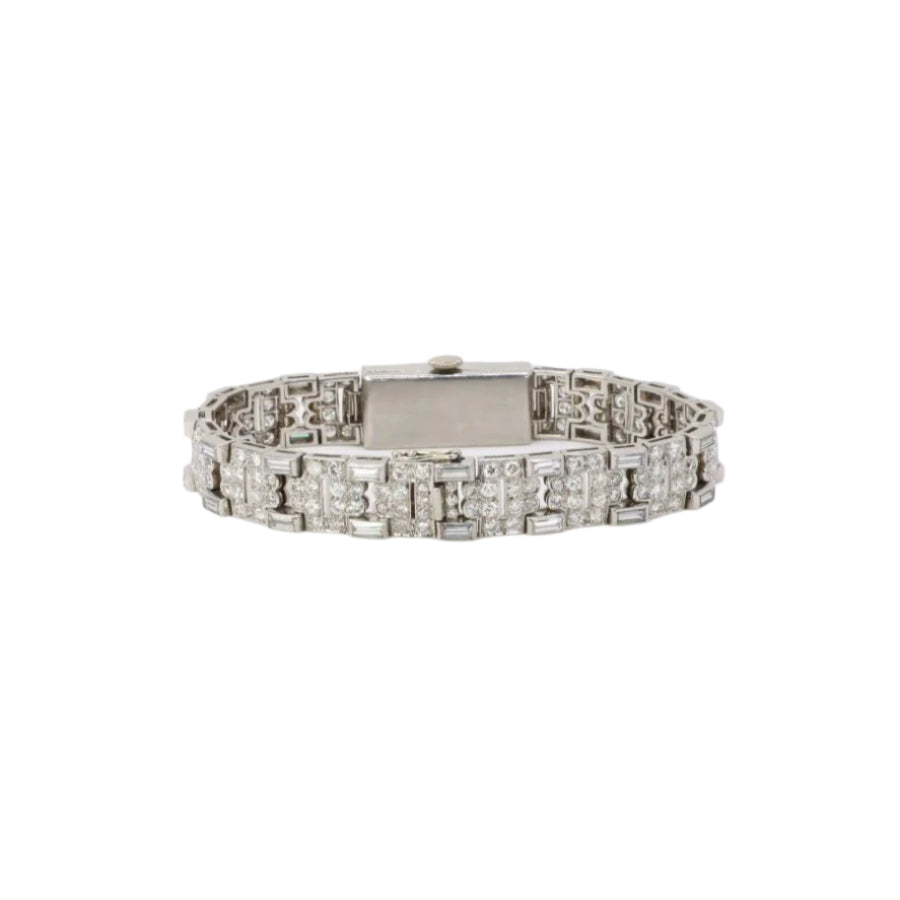 Montre Art Déco diamants platine - Castafiore