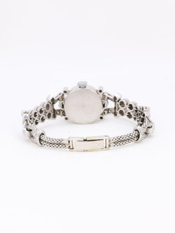 Montre Art Deco or blanc platine diamants - Castafiore