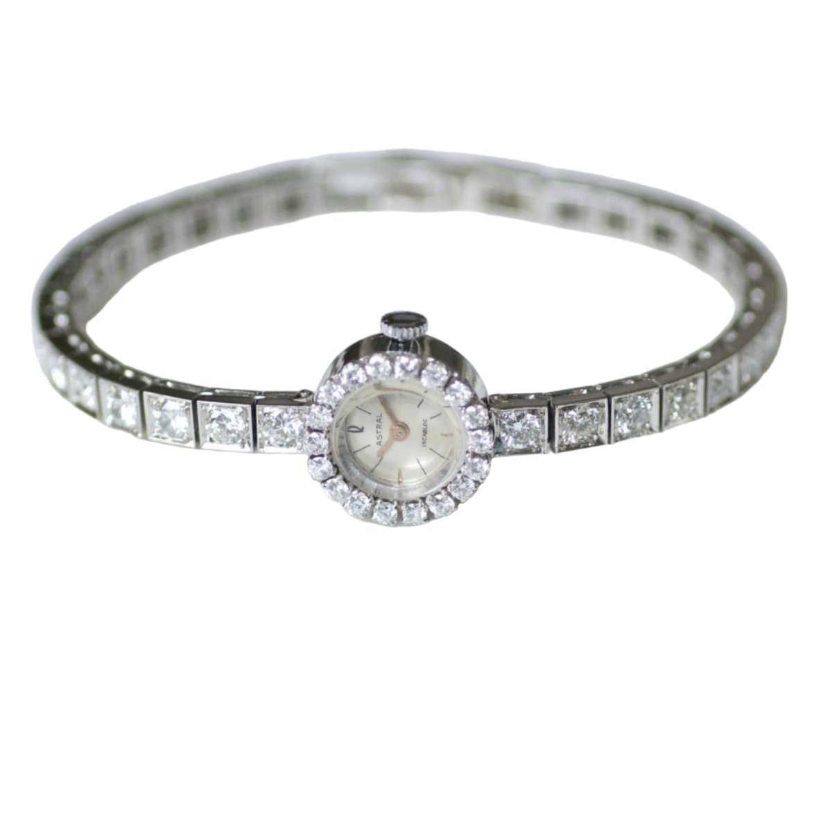 Montre ASTRAL en or blanc et diamants - Castafiore