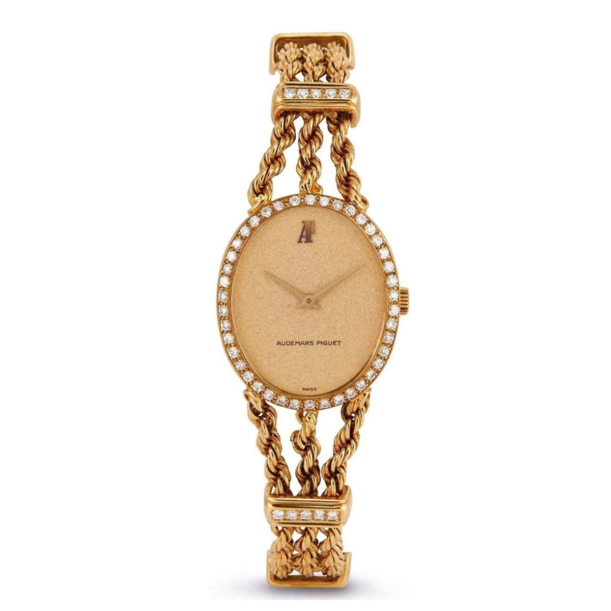 Montre AUDEMARS PIGUET "Classique" en or jaune et diamants - Castafiore