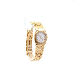 Montre Audemars Piguet Royal Oak en or jaune, quartz et saphir - Castafiore