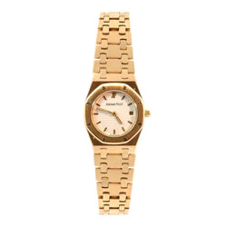 Montre AUDEMARS PIGUET "Royal Oak" en or jaune, quartz et saphir - Castafiore