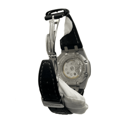 Montre AUDEMARS PIGUET "Royal Oak Offshore "Juan Pablo Montoya” en titane, carbonne, argent, acier et cuir - Castafiore