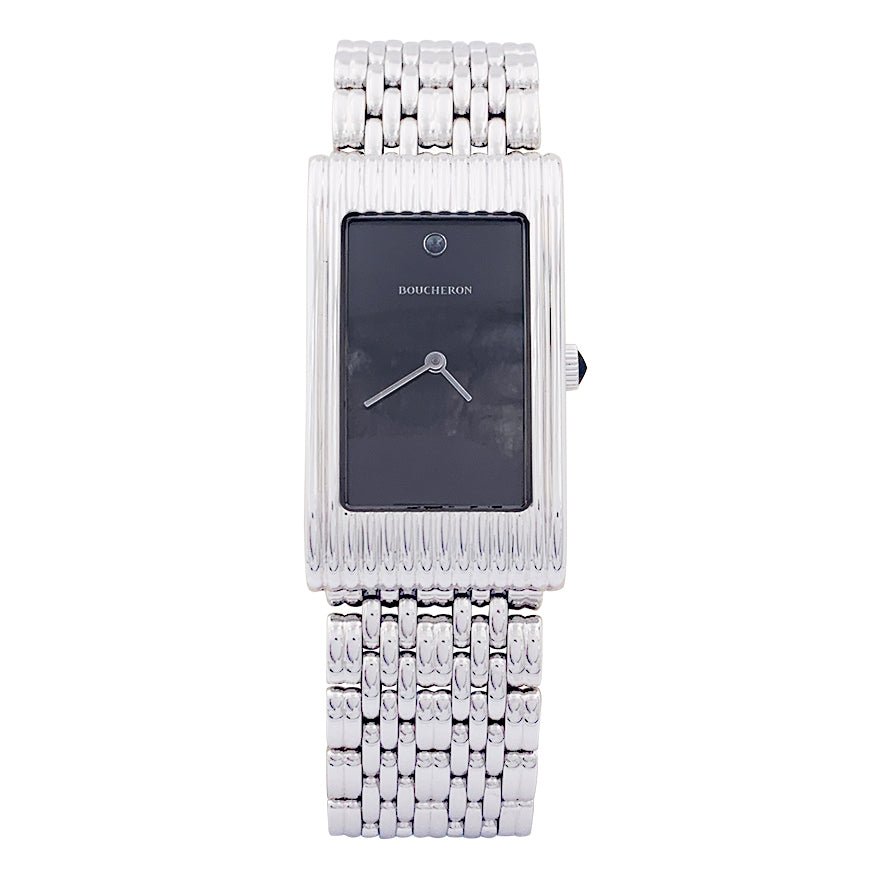 Montre Automatique BOUCHERON "Reflet Large" en acier. - Castafiore