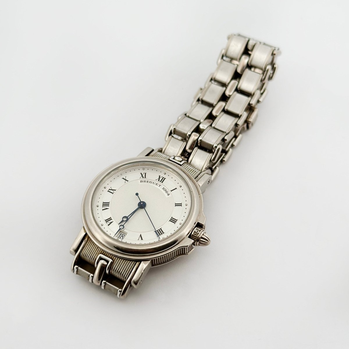 Montre Automatique BREGUET "Marine" en or blanc et acier - Castafiore