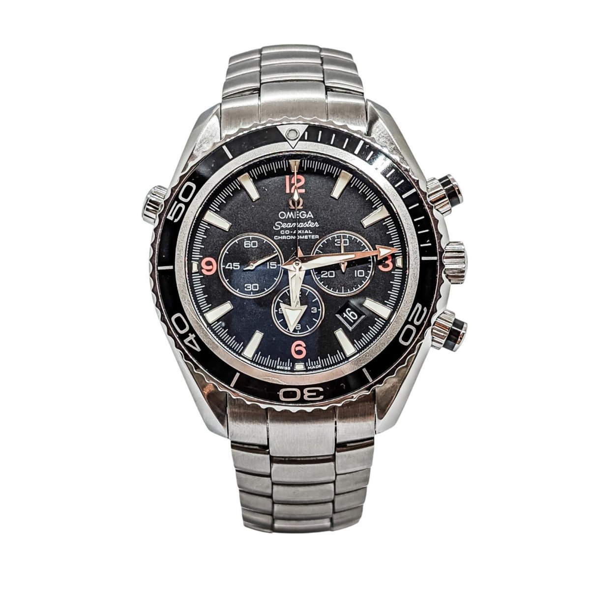 Montre Automatique OMEGA "Seamaster Planet Ocean" en acier - Castafiore