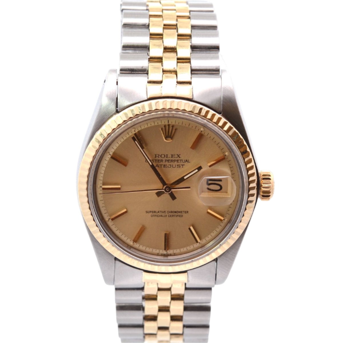 Montre Automatique ROLEX "DateJust" en or jaune et acier - Castafiore