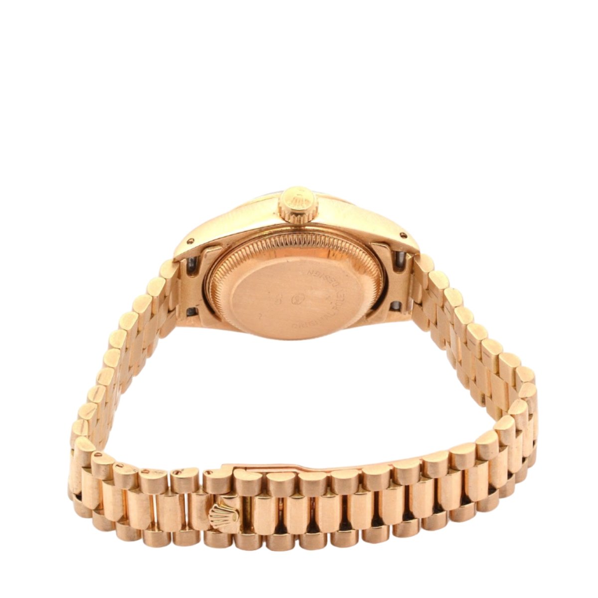 Montre Automatique ROLEX "DateJust" en or jaune et saphir - Castafiore